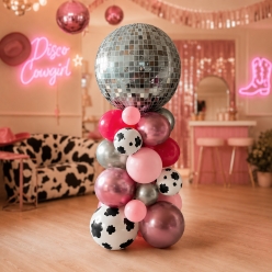 Disco Ball Airfill Balloon Column